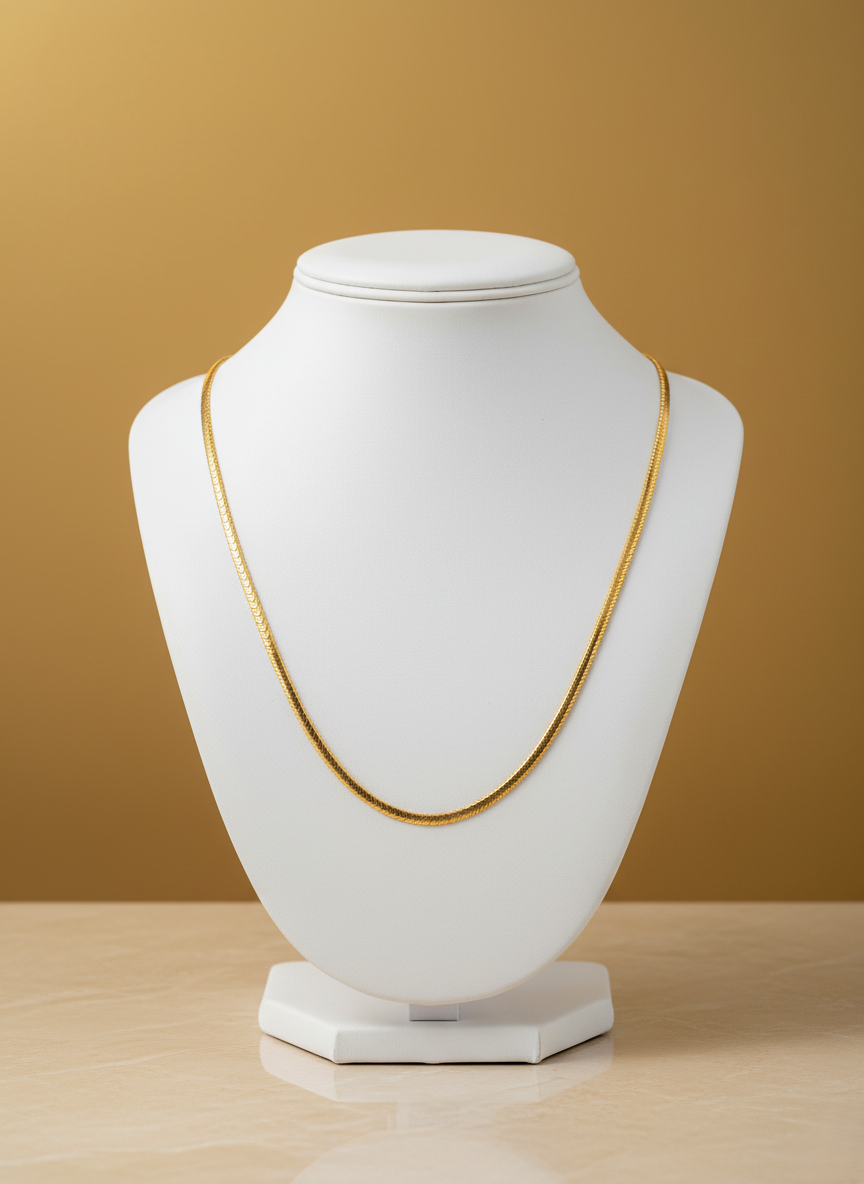 Aurum Luxe Gold- Plated Statement  Chain for Men