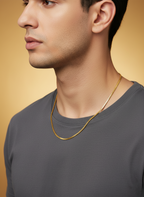 Aurum Luxe Gold- Plated Statement  Chain for Men