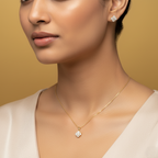 BloomCharm Pendant With Earring Set