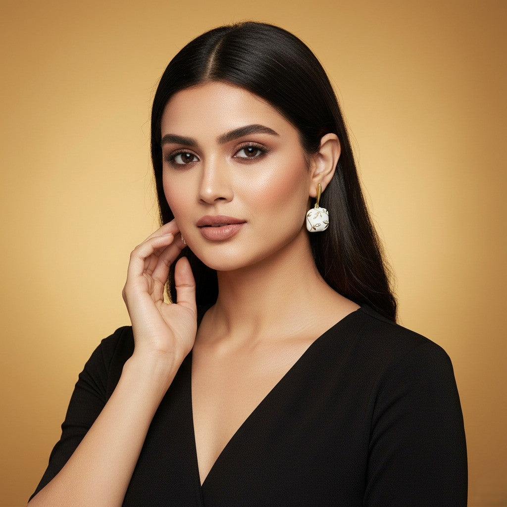 Elegant Gold Leaf Earrings for Women