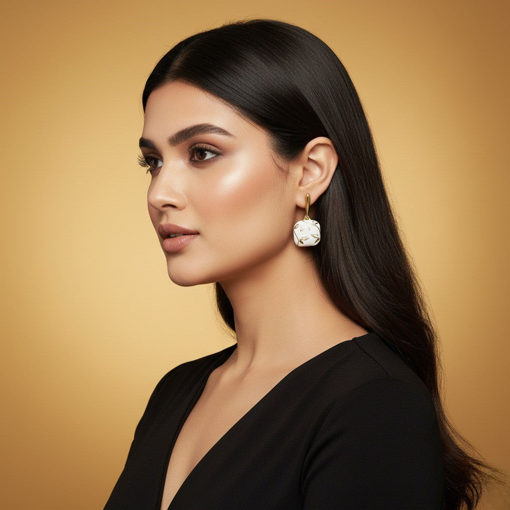 Elegant Gold Leaf Earrings for Women