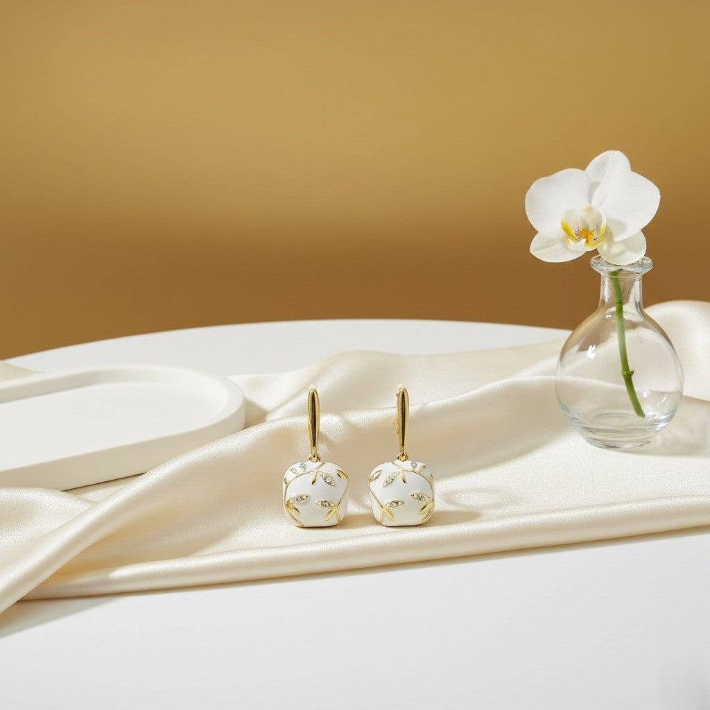 Elegant Gold Leaf Earrings for Women