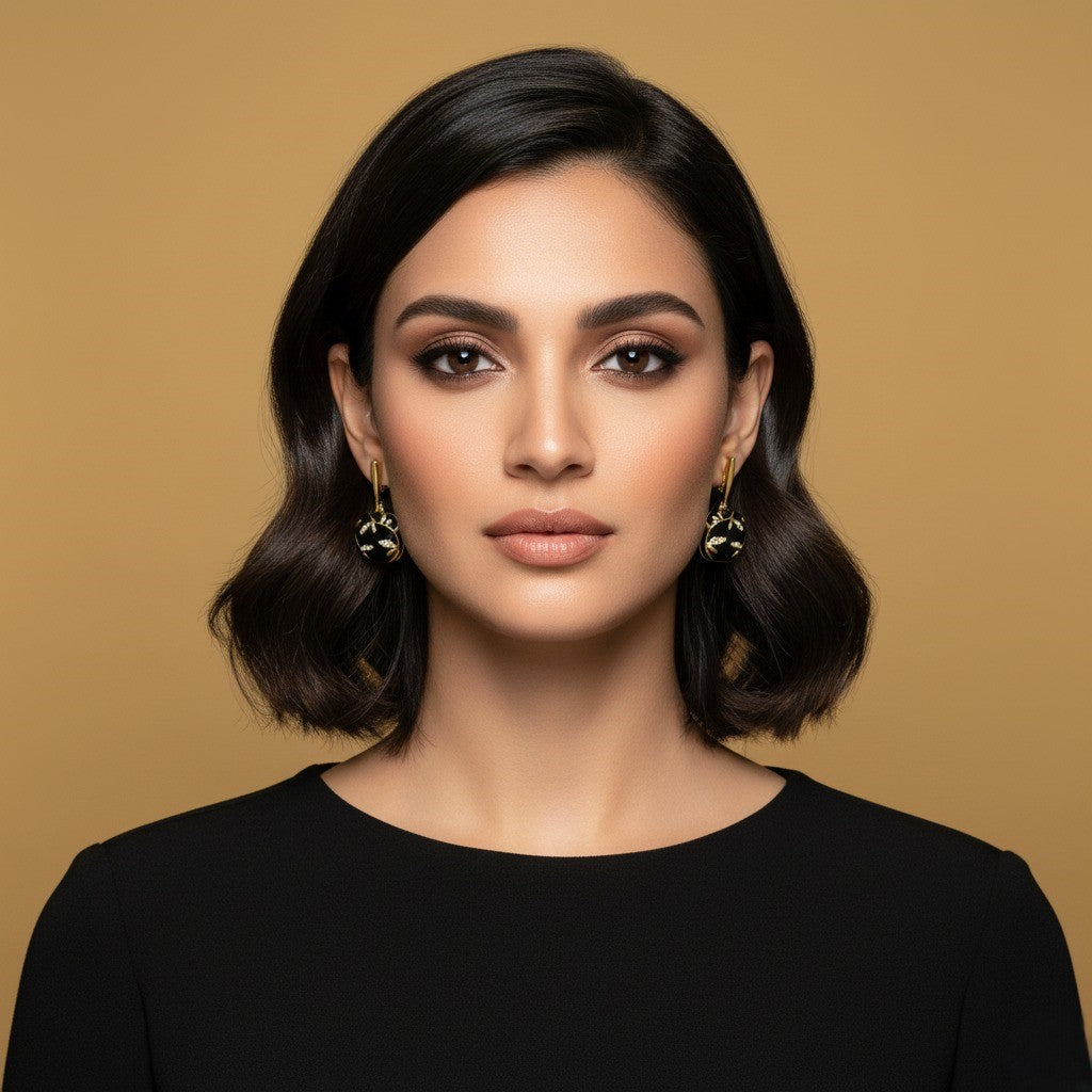 Elegant Gold Leaf Earrings for Women