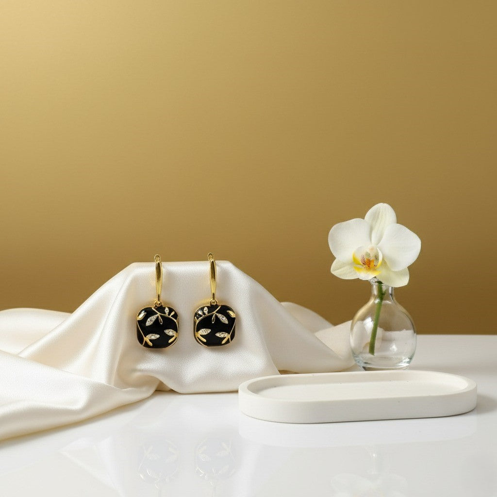 Elegant Gold Leaf Earrings for Women