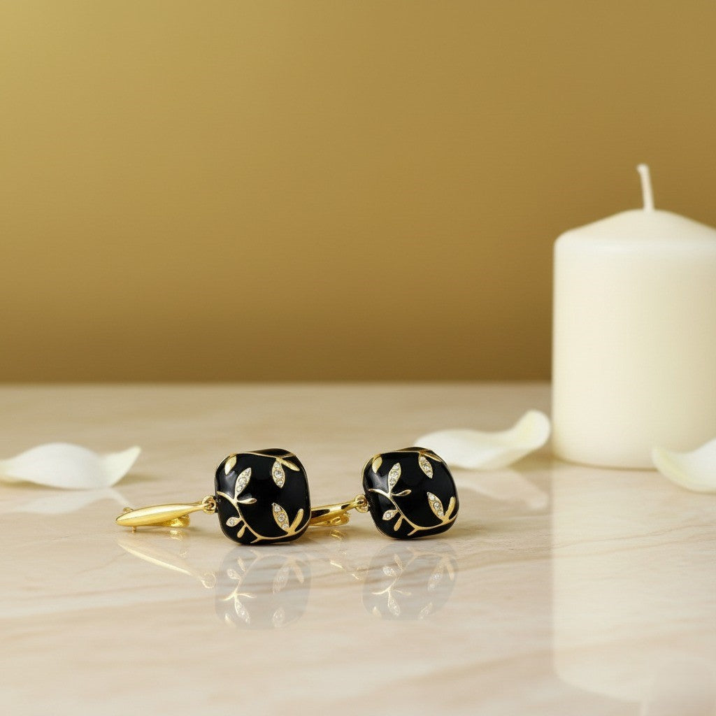 Elegant Gold Leaf Earrings for Women