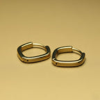 Gold Square Studs