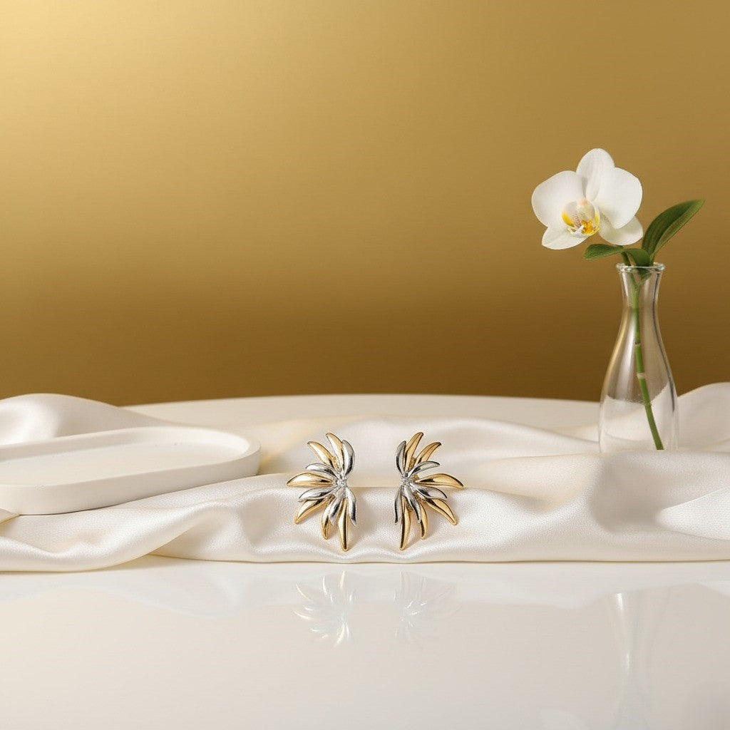 Gold and Metal Mixed Metal Party Wear