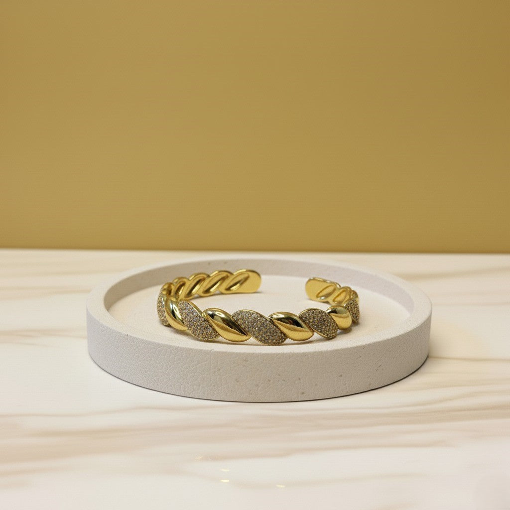 LunaGleam Bracelet – Silver Finish –  Elegant Everyday