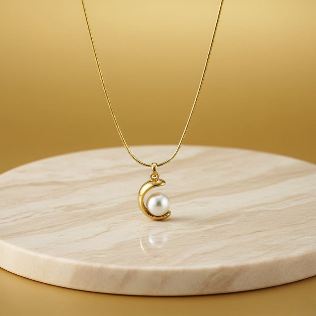 LunarLuxe Pearl Necklace