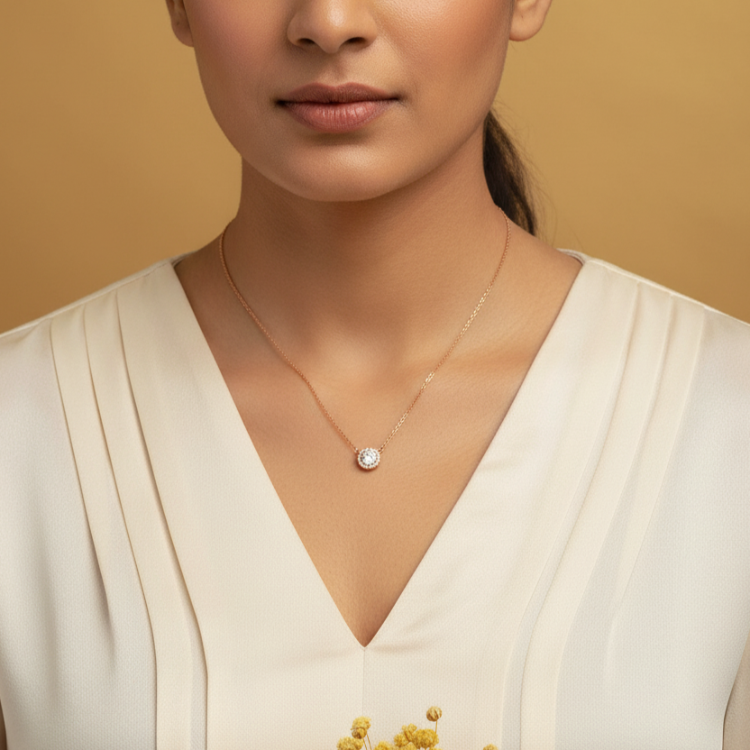 LuxeSpark RoseGold Pendant