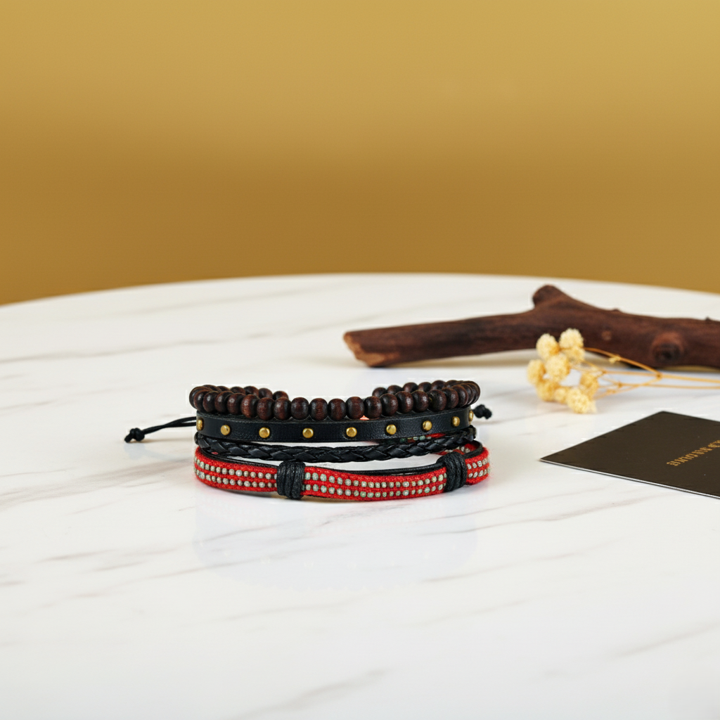 RogueBead Stack – 3 in 1 Combo – Stylish Men