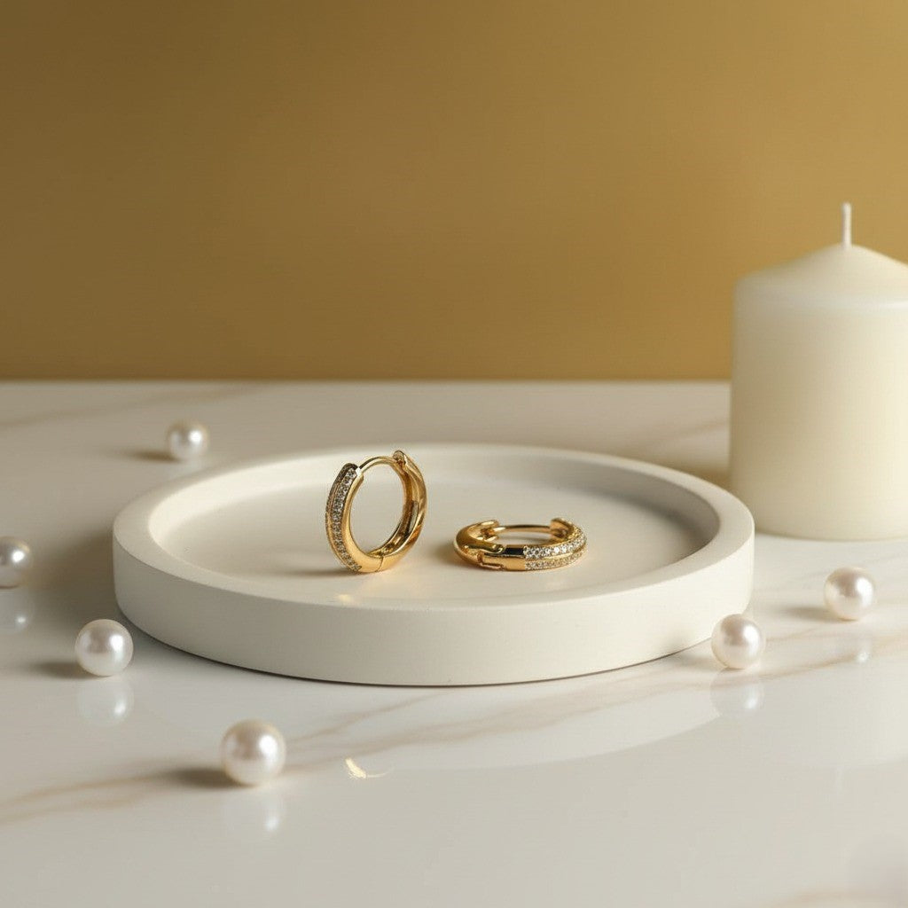 Rose Gold Helix Studs