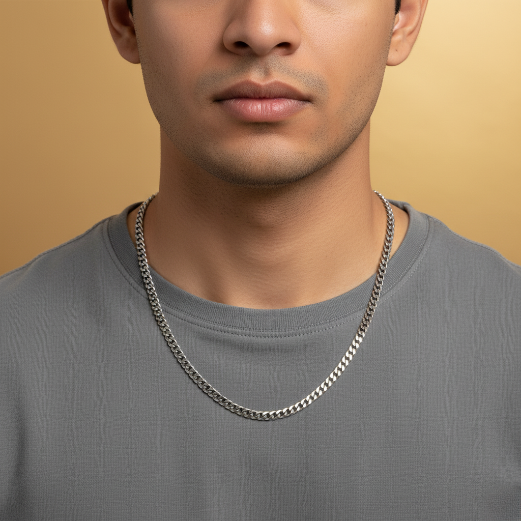 SILVER RUSH CLASSIC – Sleek Chain Necklace for Men