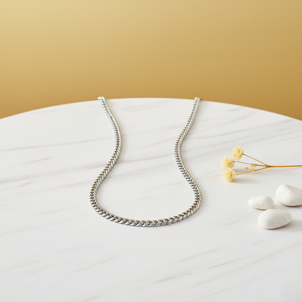 SILVER RUSH CLASSIC – Sleek Chain Necklace for Men