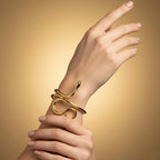 SerpentTwist Bracelet – Bold Snake  Motif – Glam Nightwear
