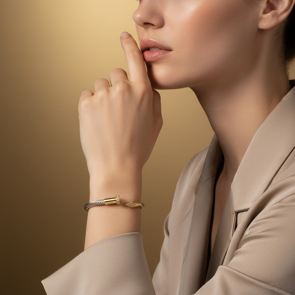 ShineNest Bracelet – Minimal Luxe –  Silver Spark