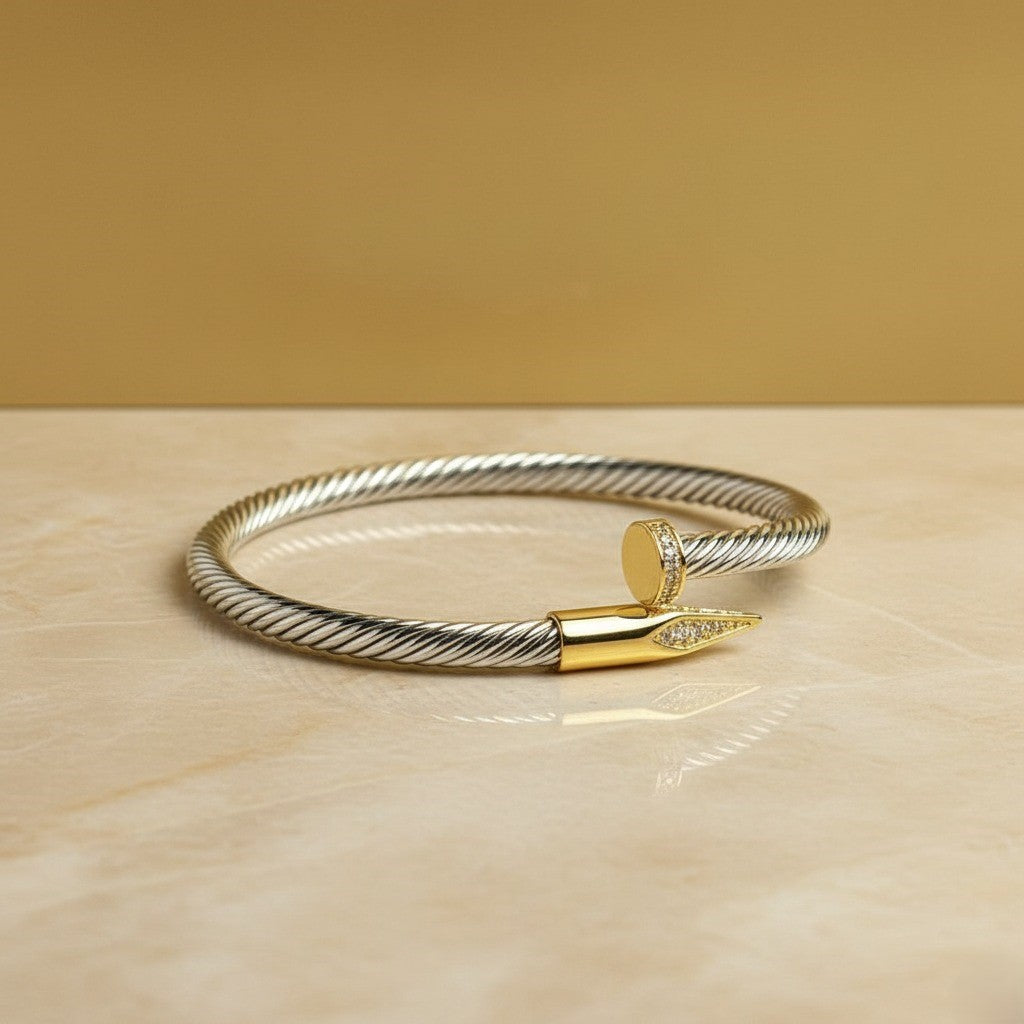 ShineNest Bracelet – Minimal Luxe –  Silver Spark