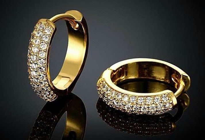 Silver Ring Shine Earrings, elegant silver-toned earrings featuring a sleek ring design with a shiny finish, perfect for adding subtle sophistication to any outfit.