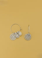 Studio One Love Circular Hoops - Silver